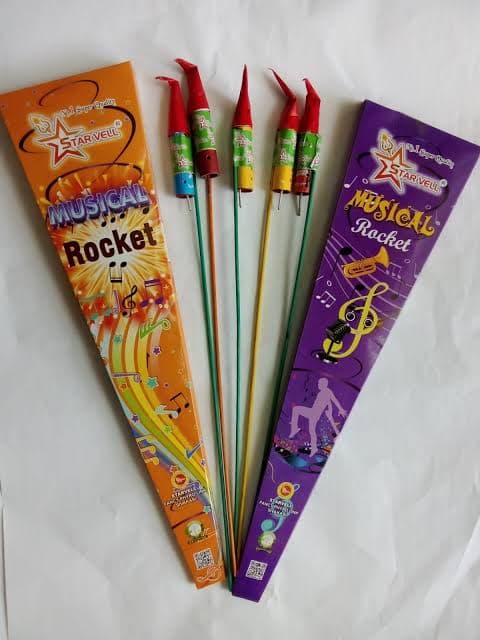 Thunderbolt Whistling Sound Rocket (10 Pcs Pack)
